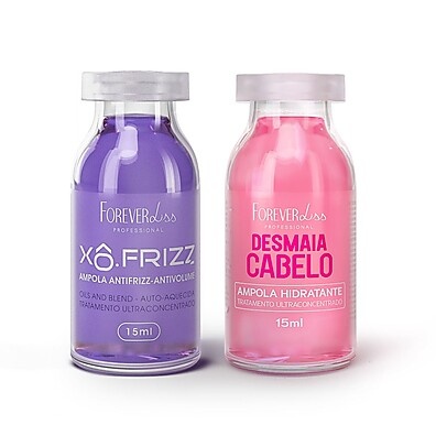 Kit Ampola Xô Frizz e Desmaia Cabelo 2.0 Forever Liss