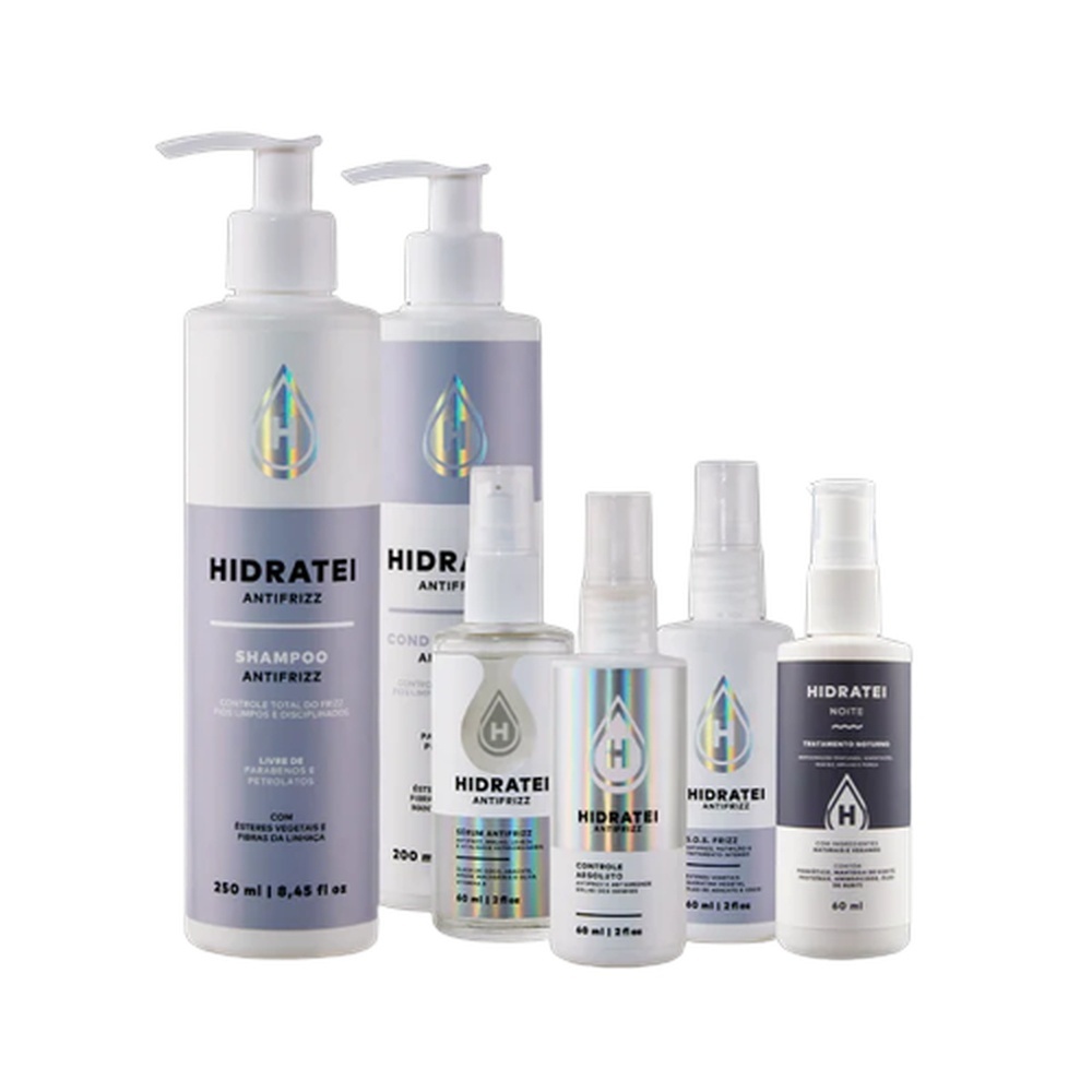 Kit Antifrizz Hidratei: Cabelos Lisos e Sem Frizz