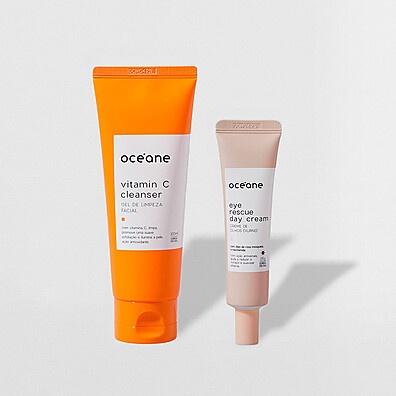 Kit Antissinais Océane: Olhos + Limpeza Vitamina C