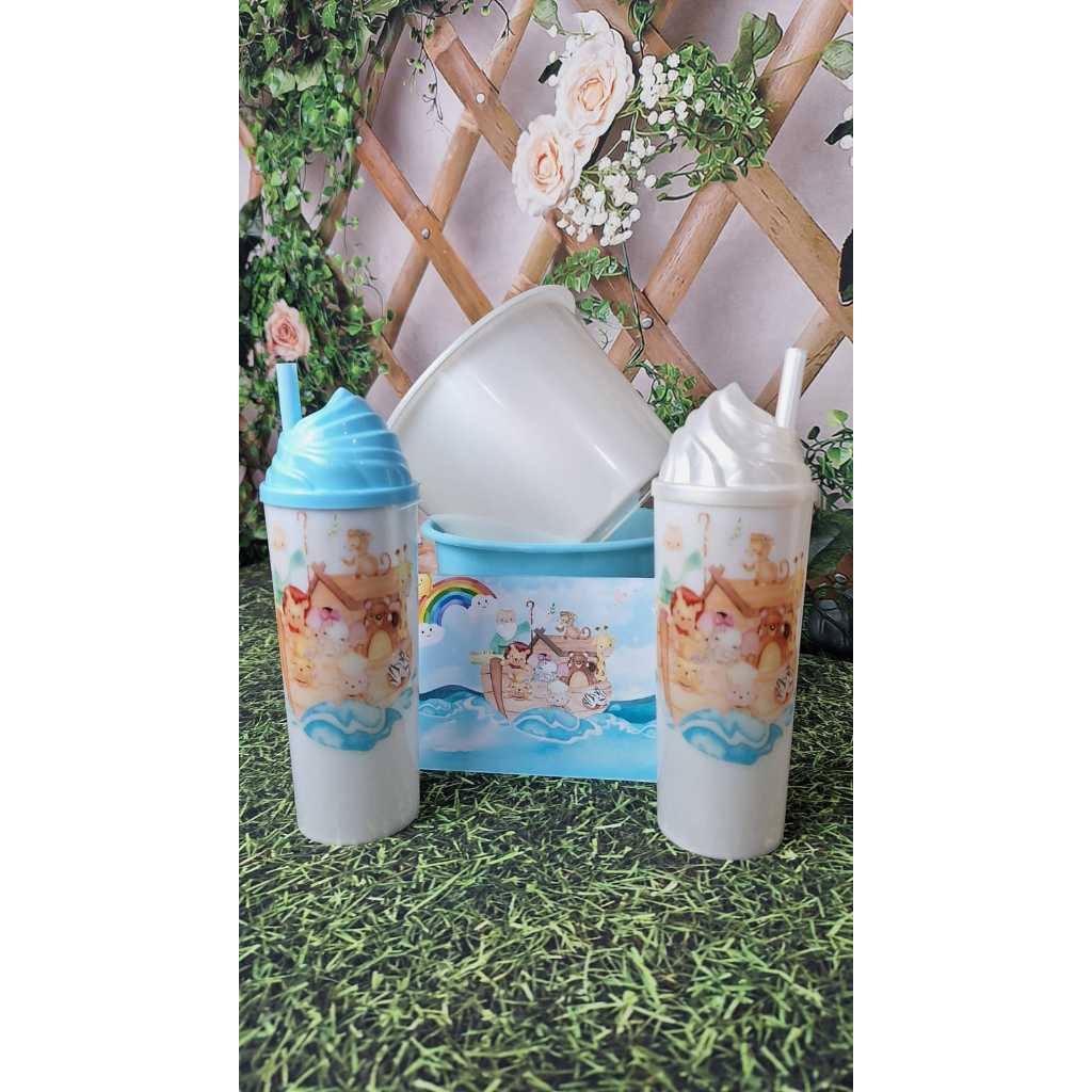 Kit Arca de Noé: Balde + Copo 20 Itens Personalizados