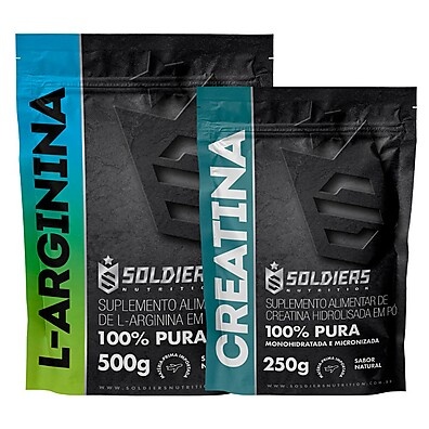 Kit Arginina + Creatina: 500g + 250g Puros – Soldiers Nutrition