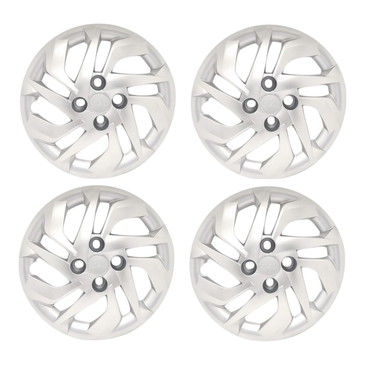 Kit 4 Calotas Aro 14 Prata - Design Moderno para Yaris e Etios