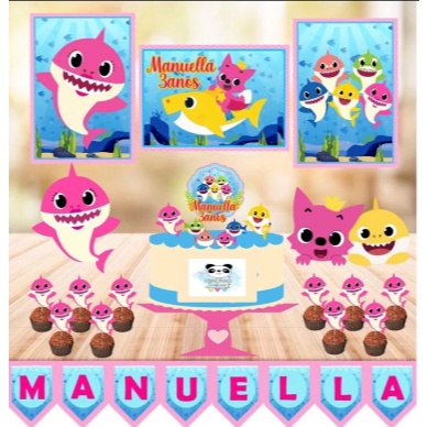 Kit Baby Shark Menina: Festa Encantadora!
