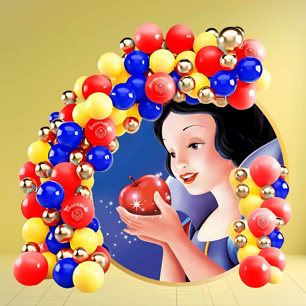 Kit Balões Branca de Neve: 175 Bexigas Coloridas!