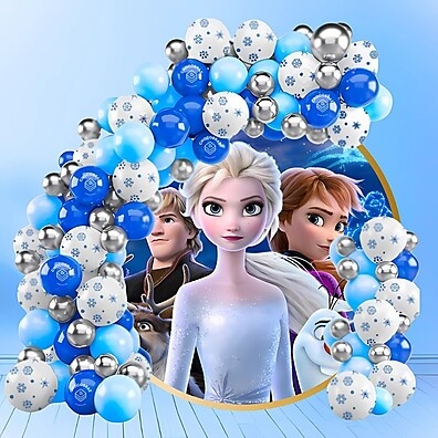 Kit Balões Frozen: Decore com 150 Bexigas!