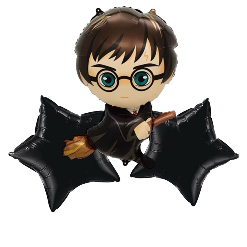 Kit Balões Metalizados Harry Potter para Decoração de Aniversário