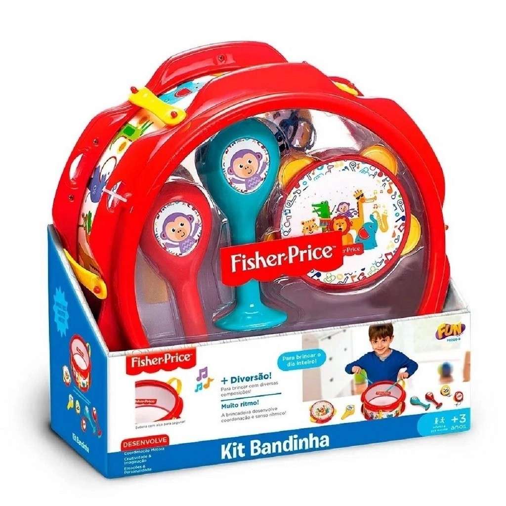 Kit Bandinha Musical Fisher-Price: Diversão e Ritmo!