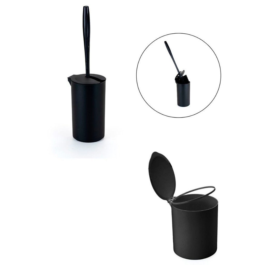 Kit Banheiro 2 em 1: Lixeira + Escova Arthi