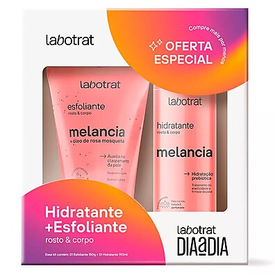 Kit Banho Labotrat Melancia: Esfolie & Hidrate!