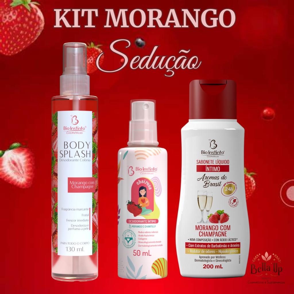 Kit Banho Morango e Champagne: Frescor e Perfume