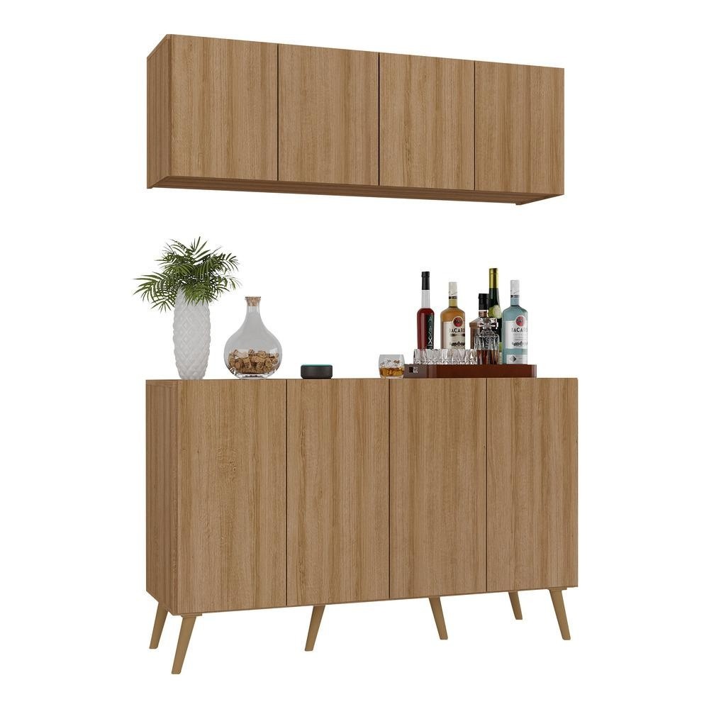 Kit Bar Retrô Multimóveis MP1086: Elegância e Organização