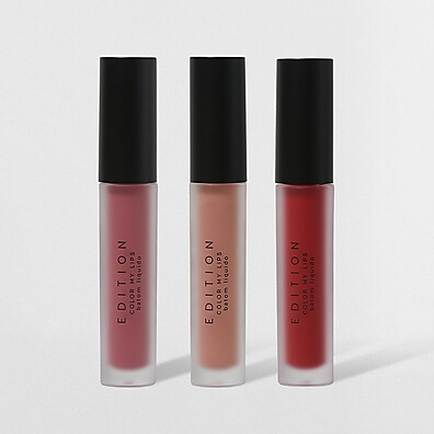 Kit Batom Líquido Océane: Vermelho, Nude e Rosa!