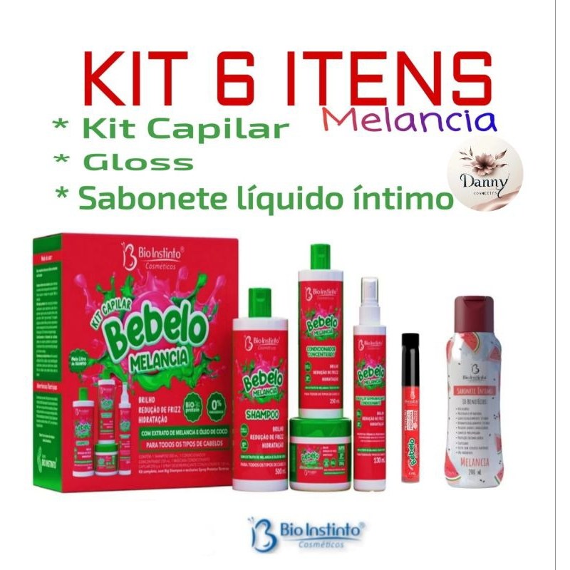Kit Bebelo Melancia: Cabelo, Lábios e Íntimo!