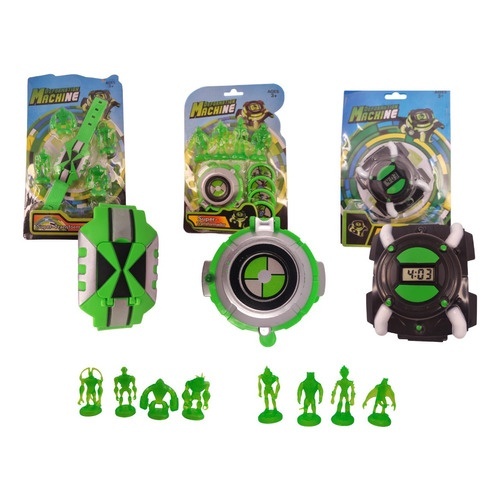 Kit Ben 10 Onimitrix Ominiverse: 3 Relógios e 4 Bonecos para o Divertimento Total!