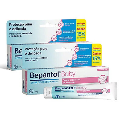 Kit Bepantol Baby: 2 Pomadas Antiassaduras com 15% Desconto