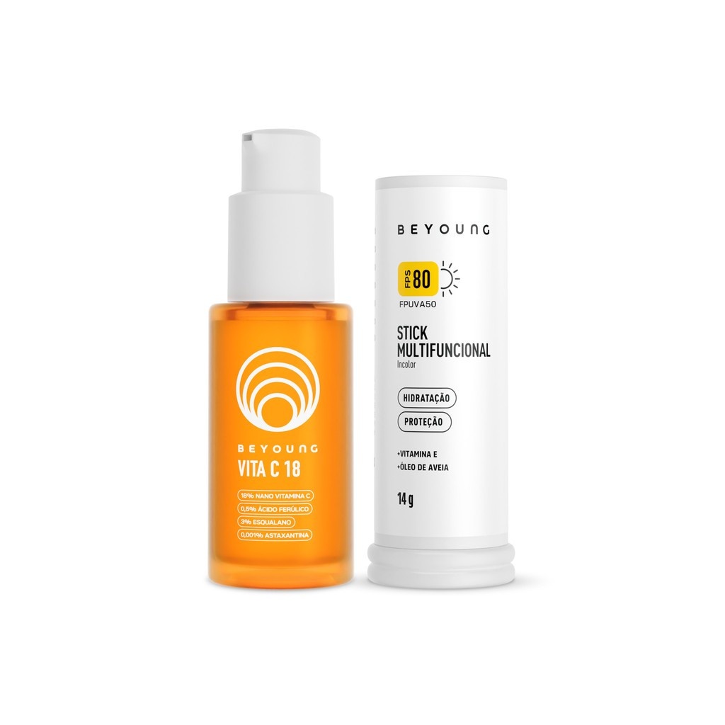 Kit Beyoung Vita C 18 + FPS 80: Proteção e Luminosidade