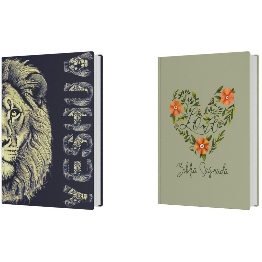 Kit Bíblia ACF + NVI: Leão Yeshua & Coração Flores