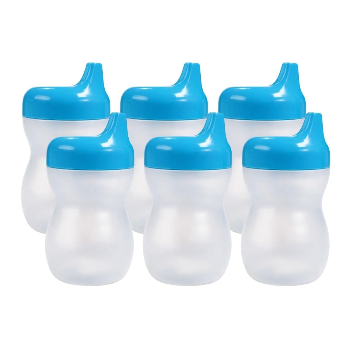 Kit 6 Copos Infantil com Bico de Transição - 350ml - Seguro e Prático para Bebês e Crianças