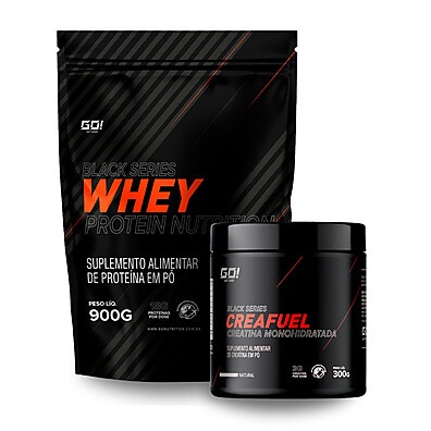 Kit Black Series Whey + Creatina 50% - GO NUTRITION