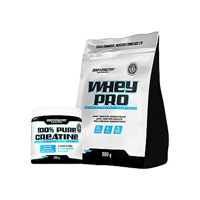 Kit Body Nutry: Whey Pro 900g + Creatina Pura 300g