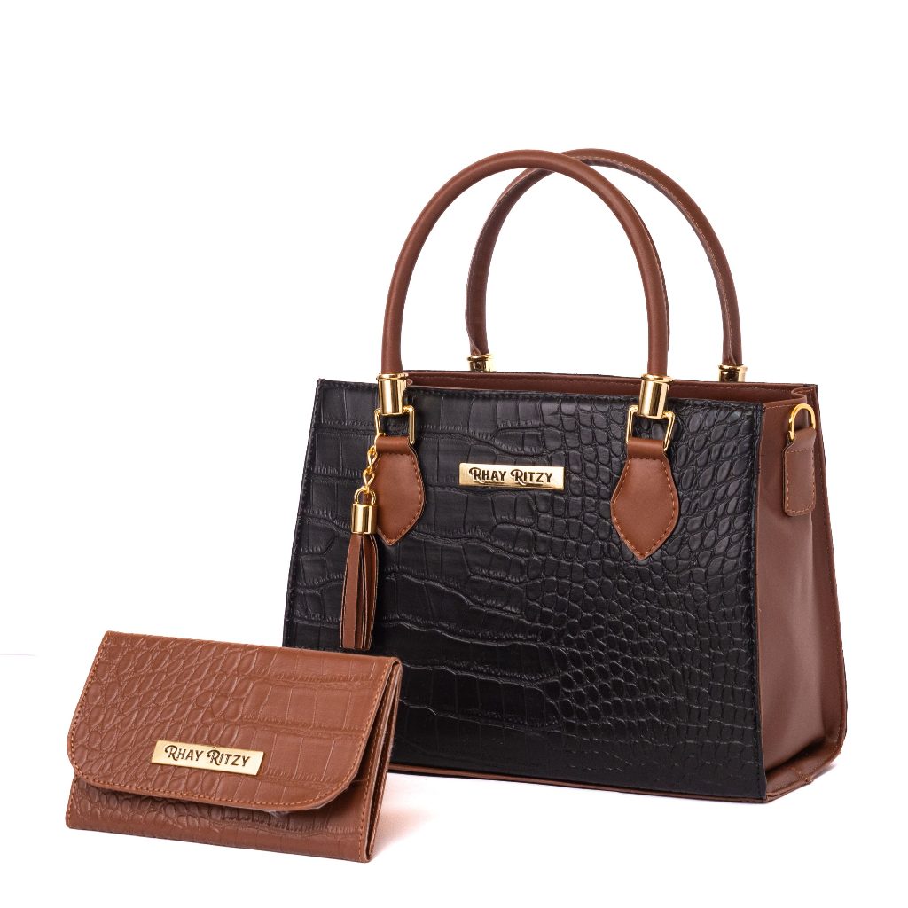 Kit Bolsa Elegante Feminina Bicolor: Versátil e Estilosa