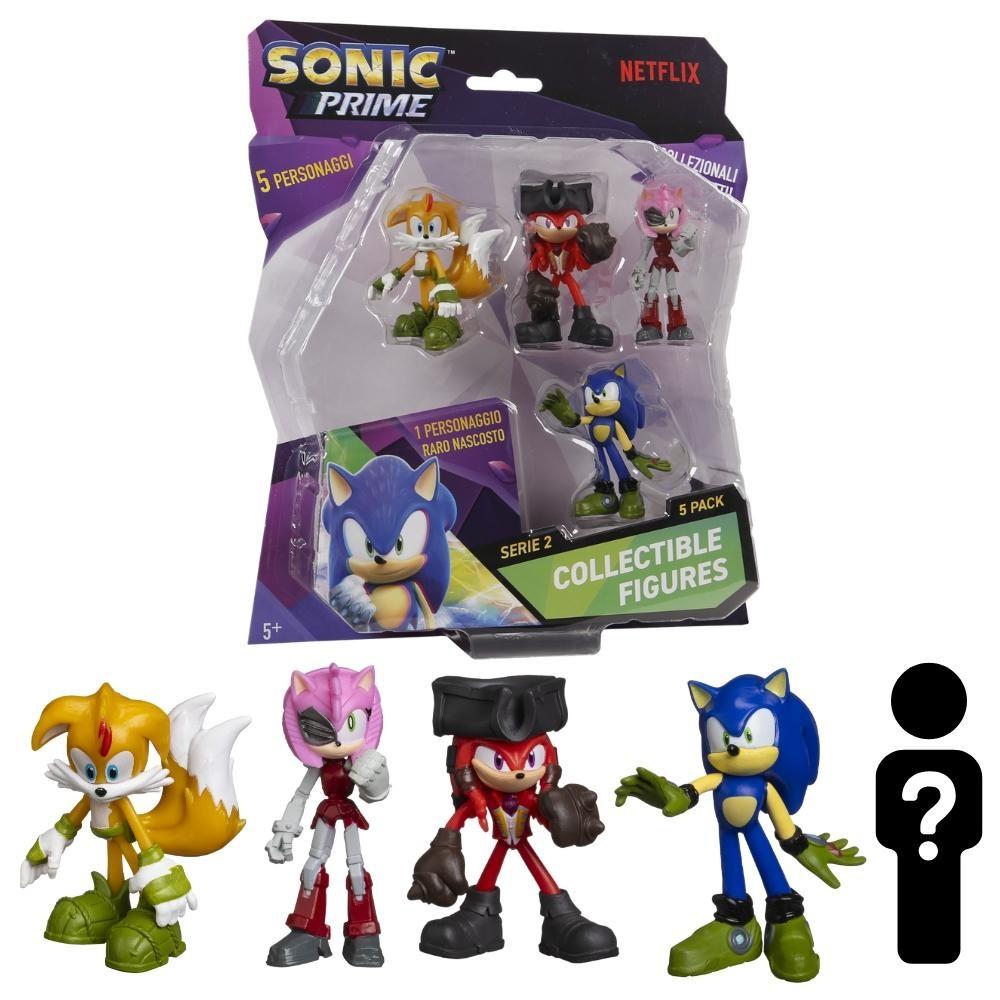 Kit Bonecos Sonic Prime: Colecione 5 Personagens!