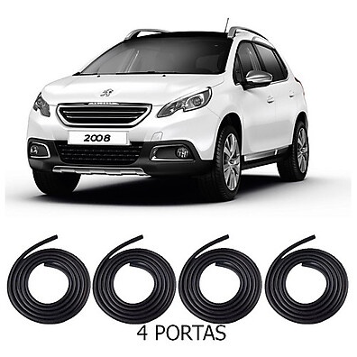 Kit Borrachas Vedação 4 Portas Peugeot 2008 2015-2020