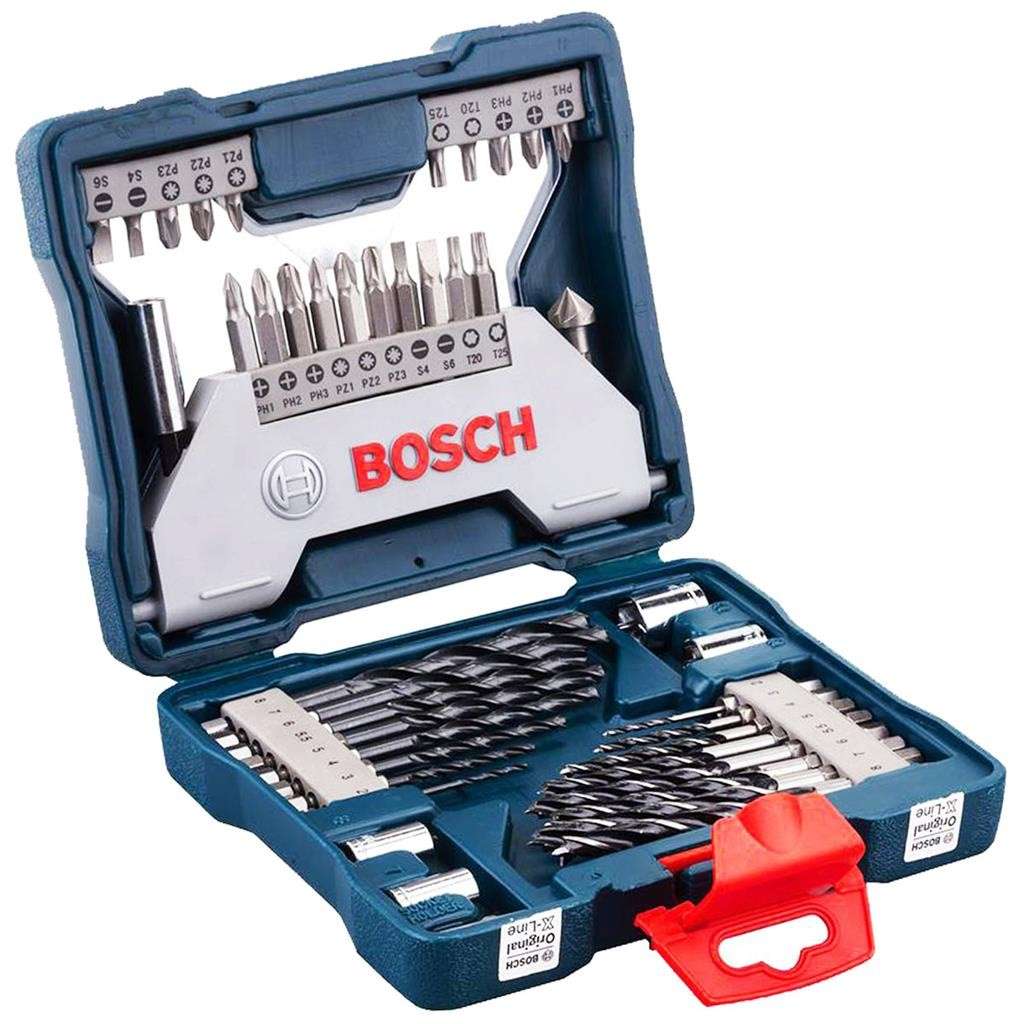 Kit Brocas e Bits Bosch X-Line 43 Peças: Versatilidade Total!