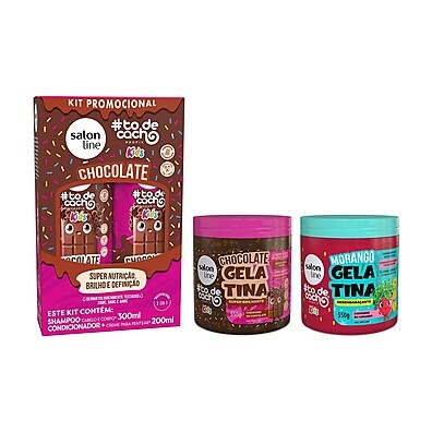Kit Cabelos Kids: Shampoo, Gelatina e Brilho!