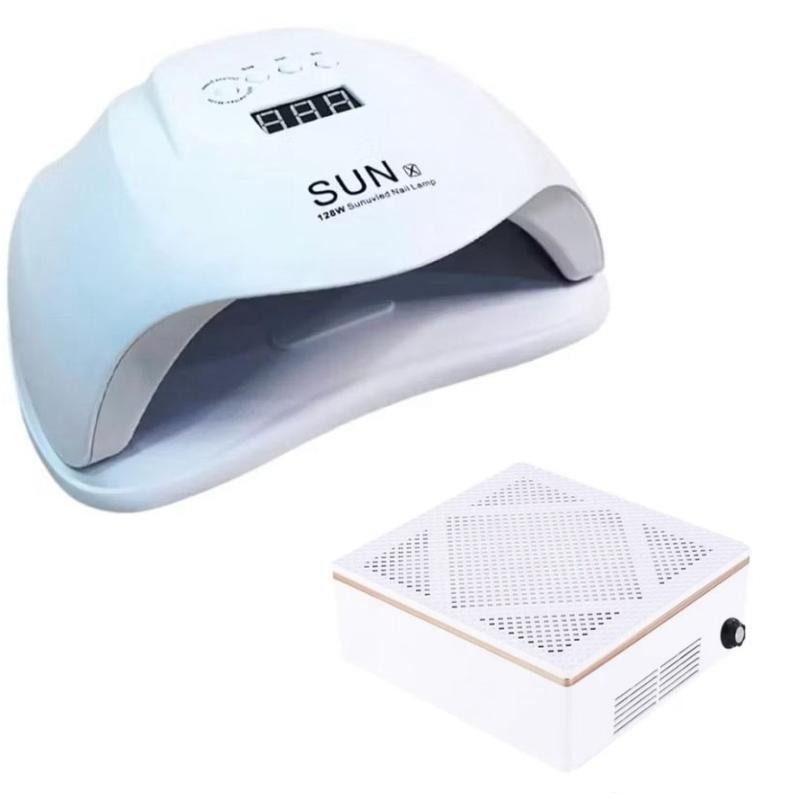 kit-cabine-led-uv-128w-coletor-de-po-profissional-secagem-rapida-e-limpeza-eficaz