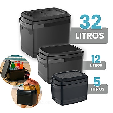 Kit Caixas Térmicas Soprano: 5L, 12L e 32L