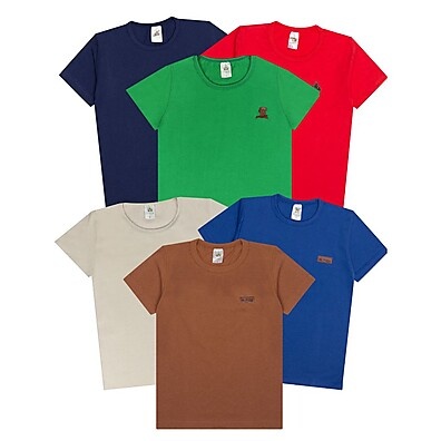 Kit Camisetas Bebê Menino: 8 Peças Conforto!