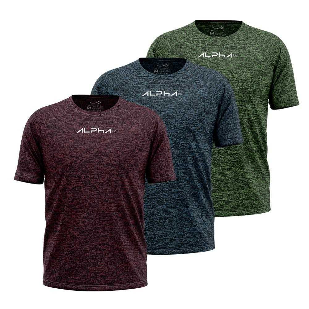 Kit Camisetas Dry Fit Alpha Co: Performance e Estilo