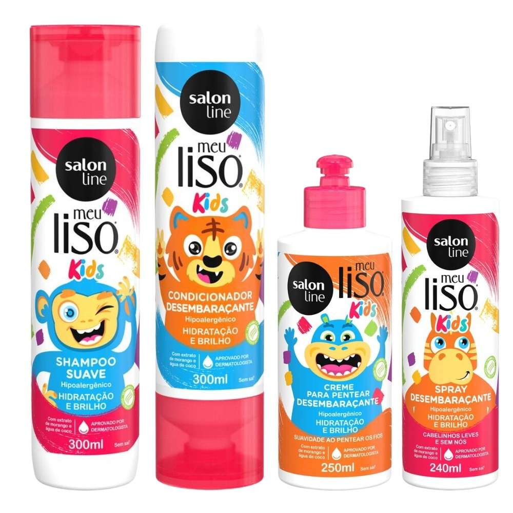 Kit Capilar Meu Lisinho Kids: Hidratação Infantil Salon Line