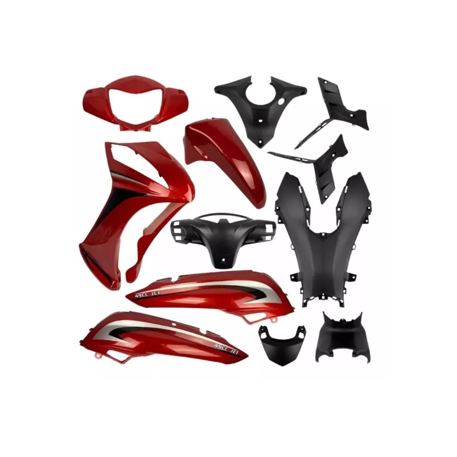 Kit Carenagem Shineray Jet 50 Vermelha: Renove Já!