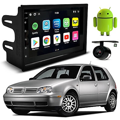 Kit Central Multimídia Android 7 Pol para Golf 1999-2013