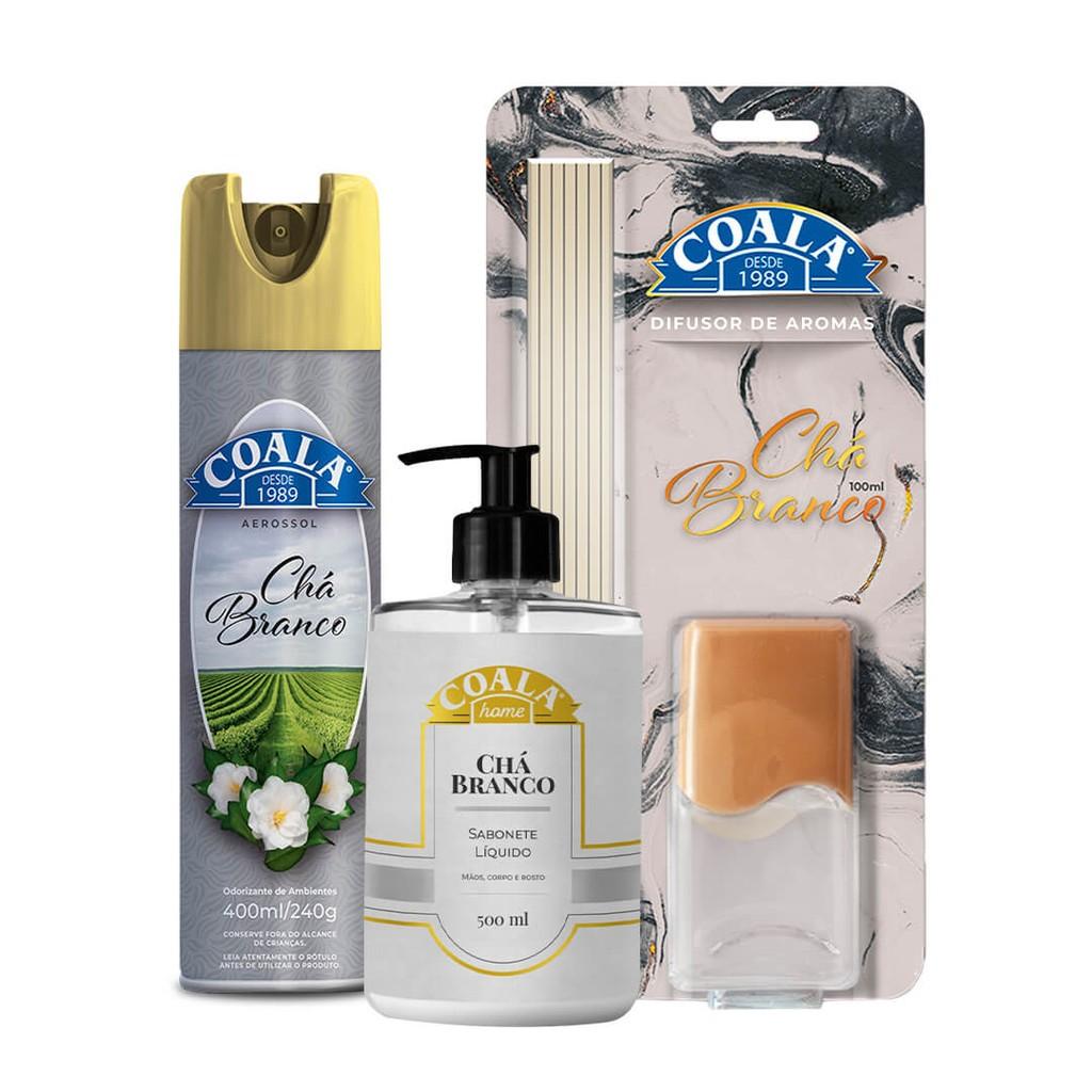 Kit Chá Branco Coala: Relaxamento e Aroma para o Lar