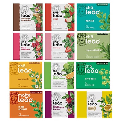 Kit Chá Leão Premium: 150 Sachês com Sabores Incríveis