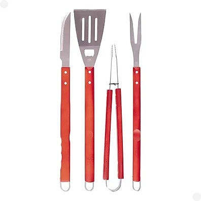 Kit Churrasco Mor 4 Peças: Sua Brasa com Segurança!