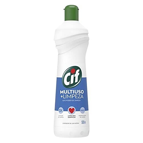 Kit 4 Limpadores Multiuso Cif +limpeza 500ml - Limpeza Profunda e Versátil para Sua Casa