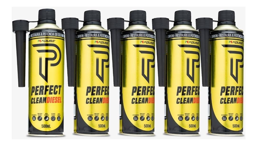 Kit 5 Limpa Bicos Diesel KOUBE Perfect Clean 500ml: Potência e Eficiência para Seu Motor