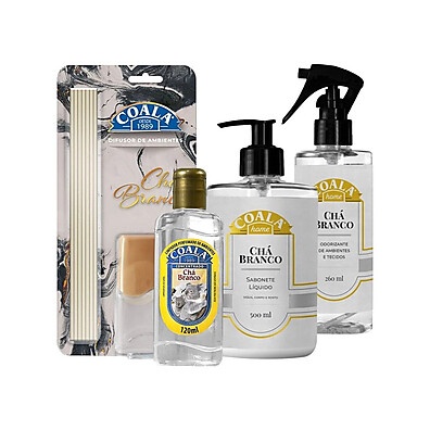 Kit Coala Chá Branco: Transforme Sua Casa em um Refúgio Perfumado