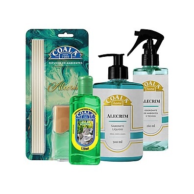 Kit Coala Home Alecrim: Aromatize e Limpe com Estilo