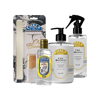 Kit Coala Home Chá Branco: Aroma e Bem-Estar
