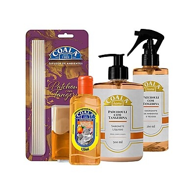 Kit Coala Home Patchouli com Tangerina – Perfume e Limpeza