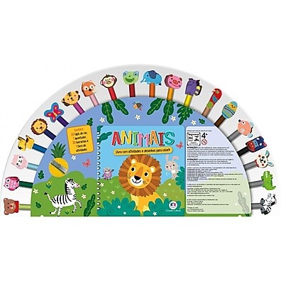 Kit Colorir Animais: Diversão com Borrachas!