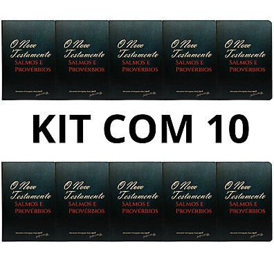 KIT com 10 Novos Testamentos ACF de Bolso + Salmos e Provérbios