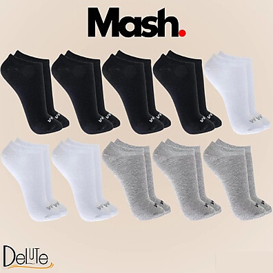 Kit com 10 Pares de Meias Soquete Mash – Conforto e Qualidade