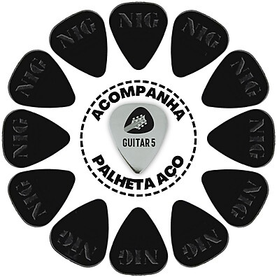 Kit com 12 Palhetas Nig – Escolha a Espessura Ideal