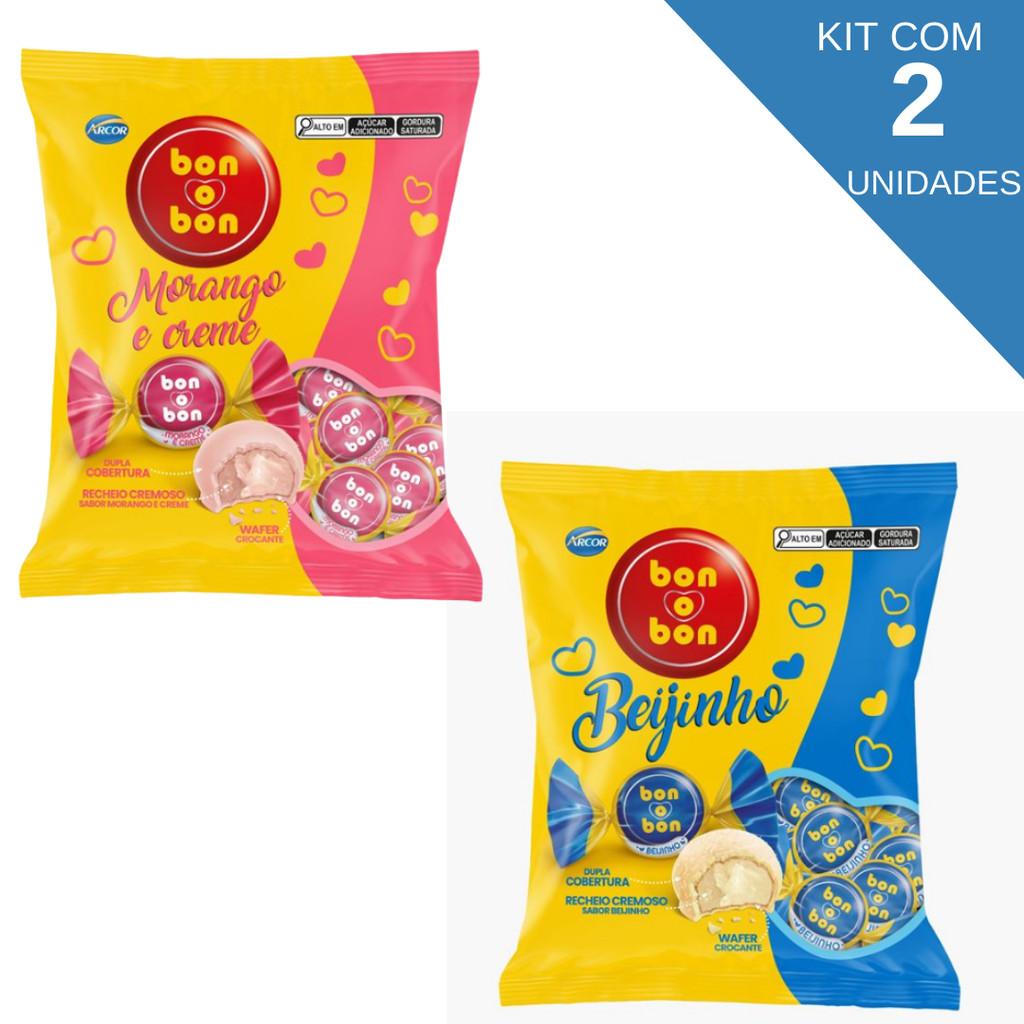 Kit com 2 Pacotes de Bombom Bon o Bon 750g: Dupla Delícia!